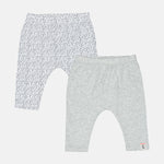 Baby-502 Girls 2 pack pants - Organic Cotton