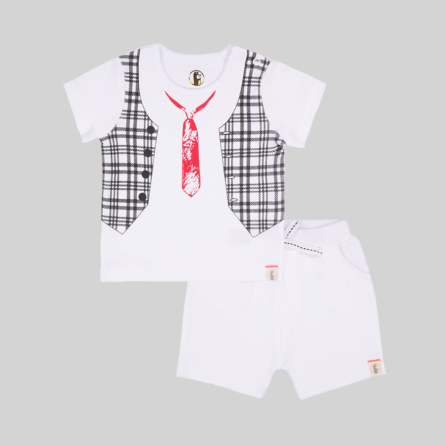 Baby-551B Boy shorty Set - Organic cotton