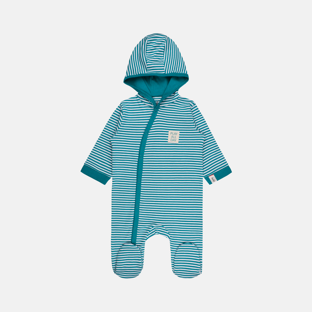 BABY-721 Unisex Hooded Sleepsuit - Organic Cotton