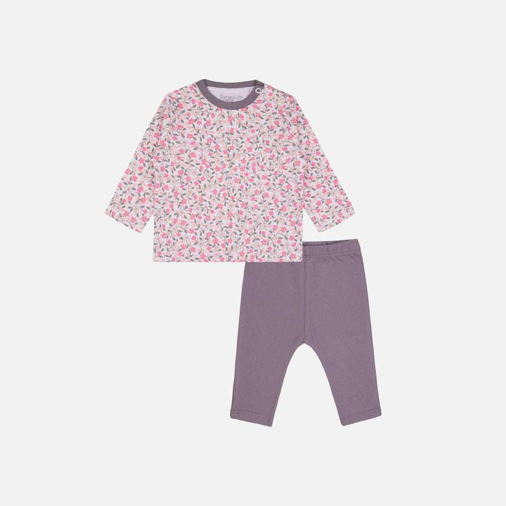 Pink Floral - Baby Pyjama Set