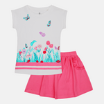 Baby-809 Girls Top & Skirt Set - Organic Cotton