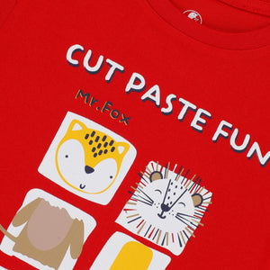 Boys Cut Paste Fun Tee Set - Organic Cotton