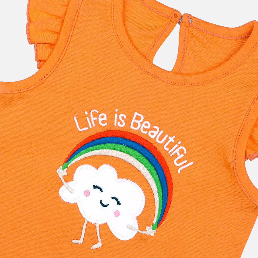 Baby Girl Rainbow Set - Organic Cotton