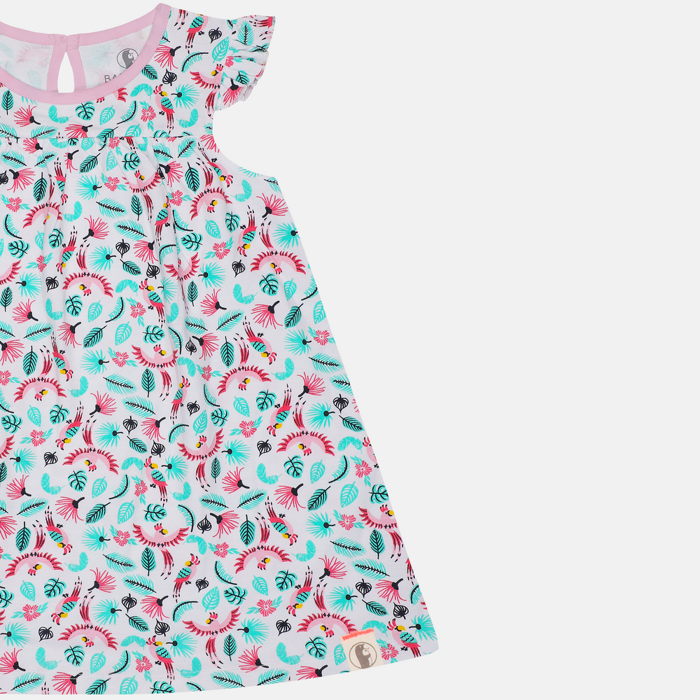 Baby -810 Girls Flared Dress - Organic Cotton