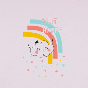 Stay Happy Baby Blanket  - Organic Cotton