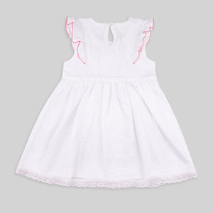 Baby girls Mesh Party dress and head band set - Organic Cotton